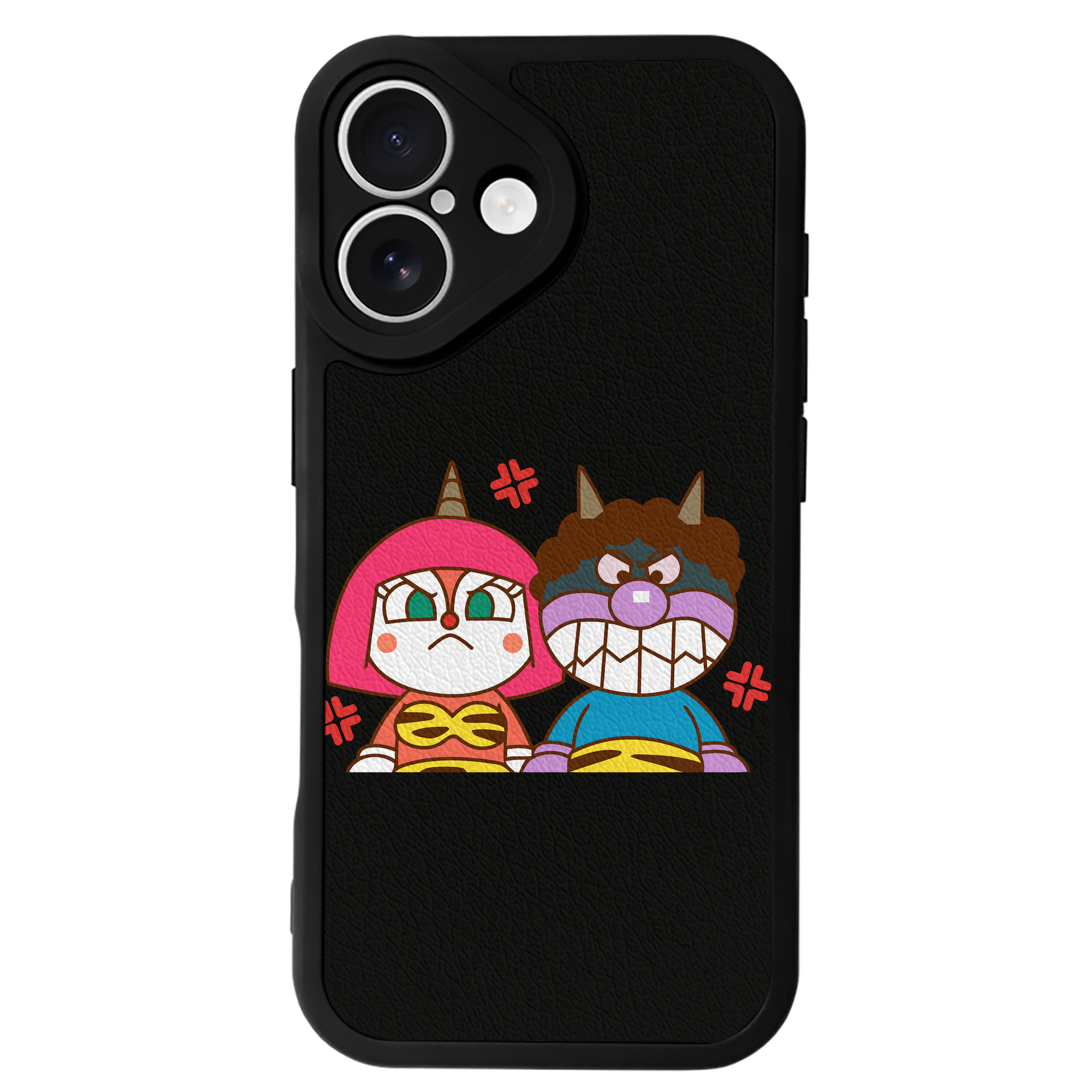 （画像用） アンパンマン Anpanman 【iPhone 16シリーズ対応】シリコンスマホケース（レザー調） 材質：シリコン